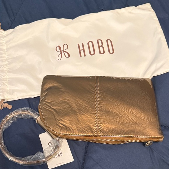HOBO Metallic Gold Wristlet - Picture 8 of 8